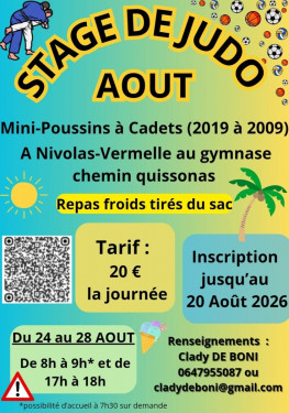 stage judo été