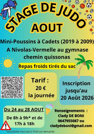 stage judo été