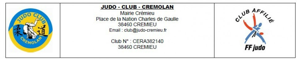 Interclub JUDO CLUB CREMOLAN
